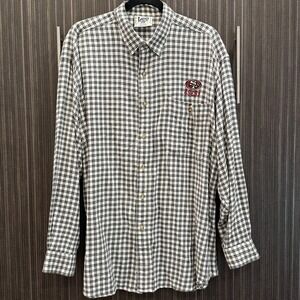 Lee Sport Mens San Francisco 49ers Plaid Button Down Shirt XL Black White NFL